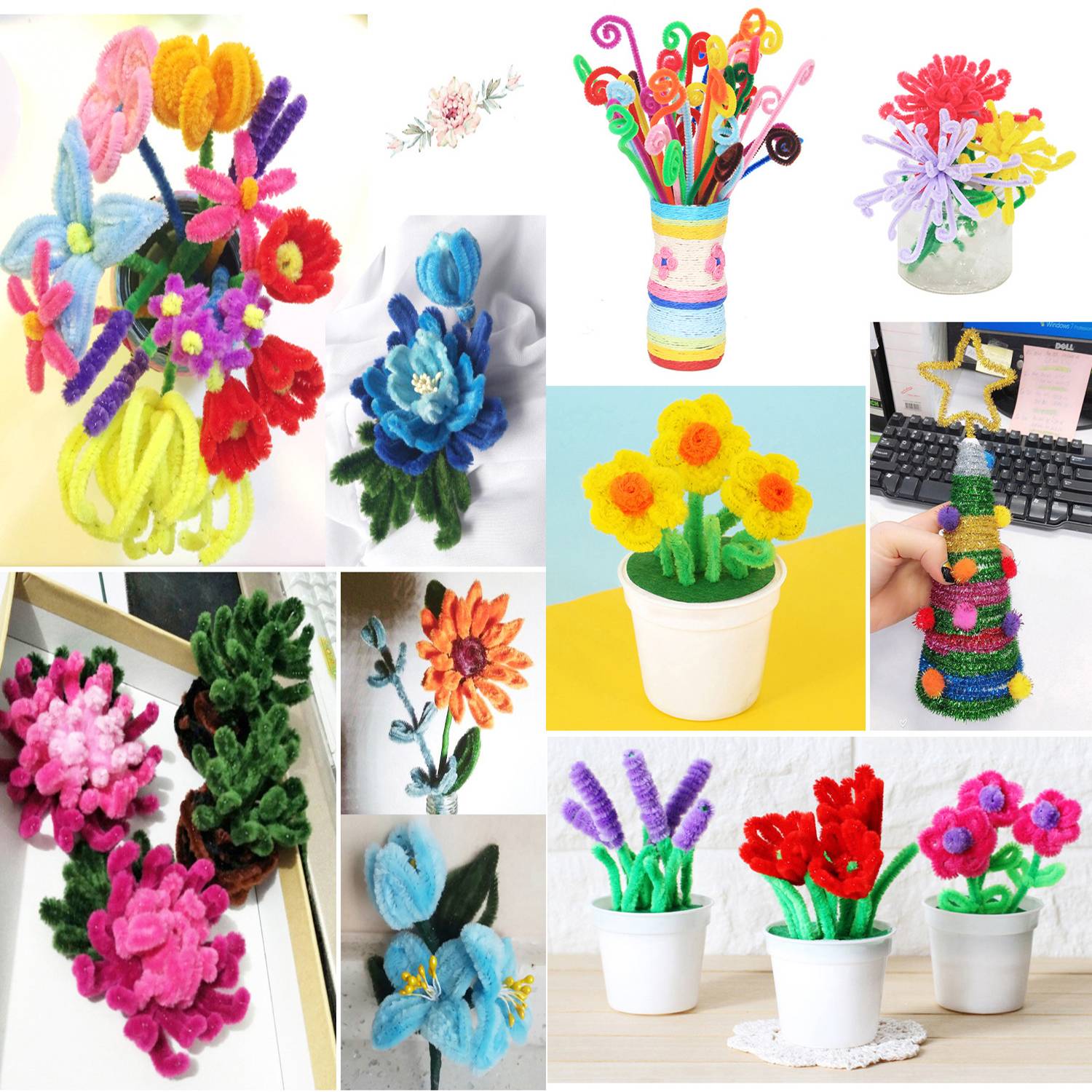 Assorted Colourful Stems for Art Children's Craft Supplies 9
