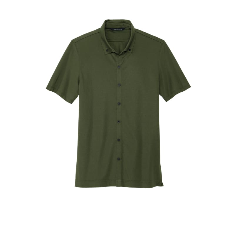 Mercer+Mettle Stretch Pique Full-Button Polo 10