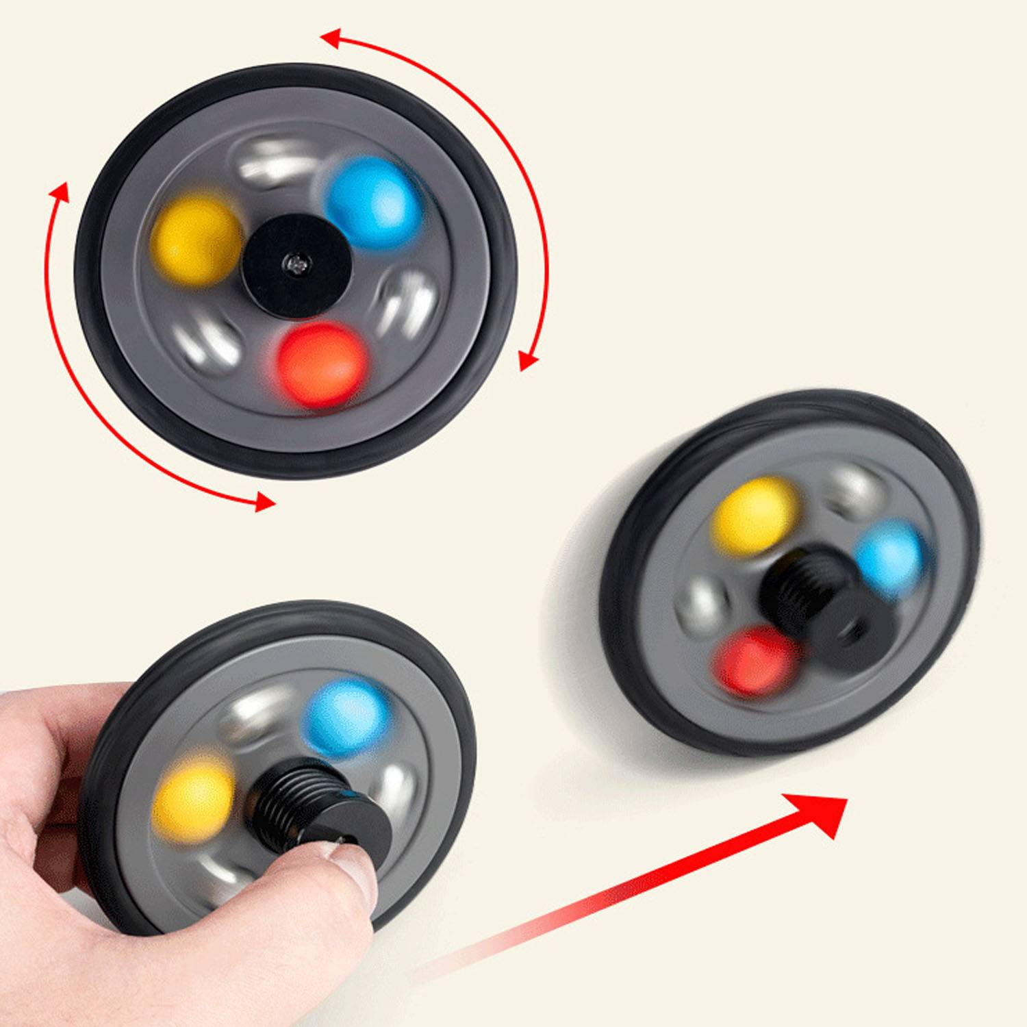 Educational Fidget Spinner Bouncing Tire Stress Relief Toy 5