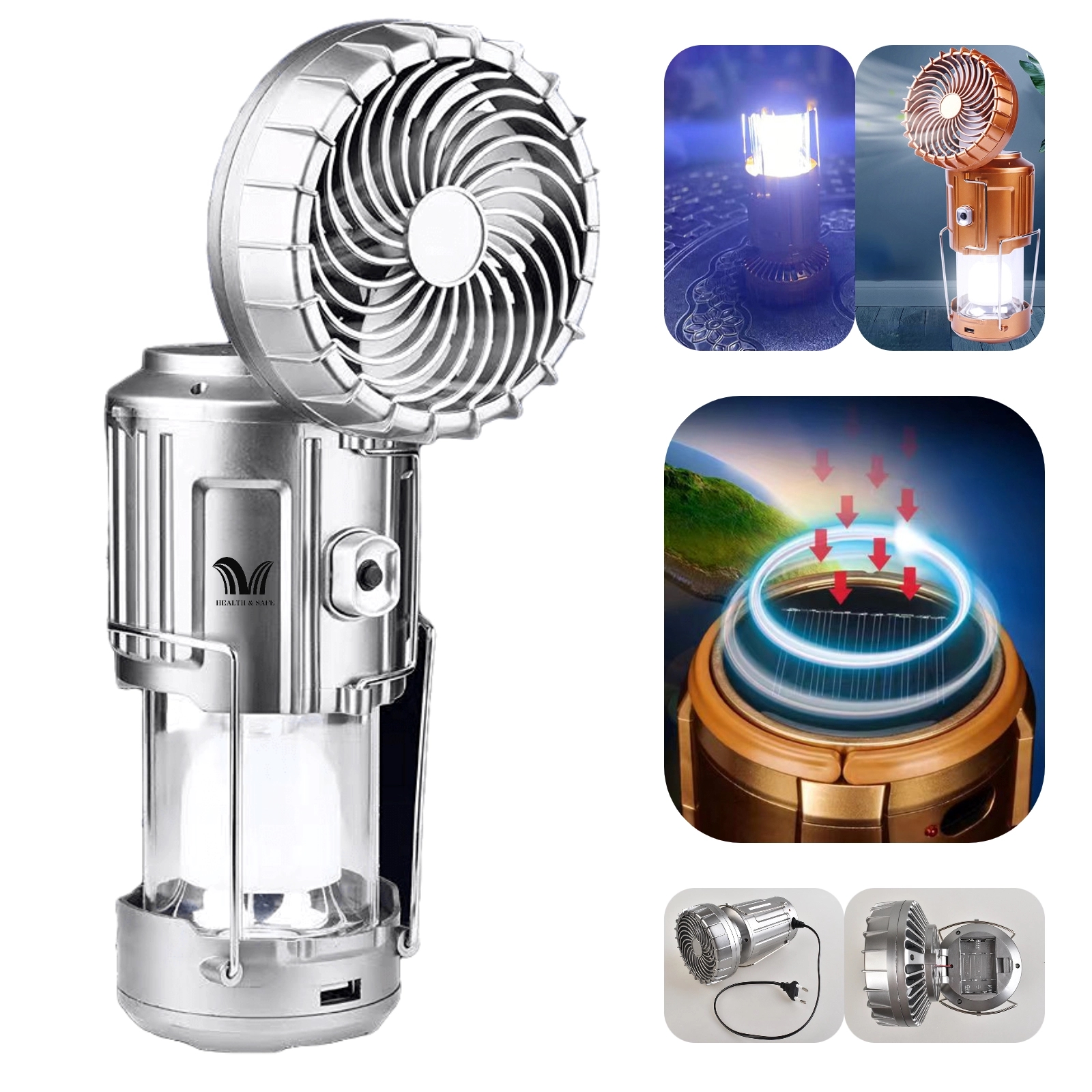 Outdoor Multifunctional Camping Fan Light 4