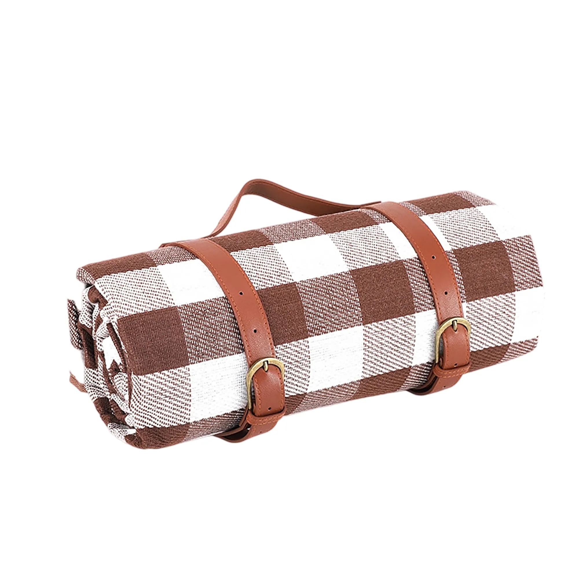 MOQ 50 Leather Handle Picnic Blanket 31
