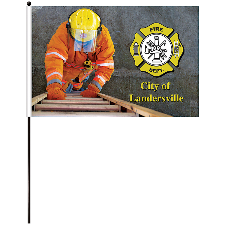 16"x 24" Single Reverse Polyester Stick Flags 11