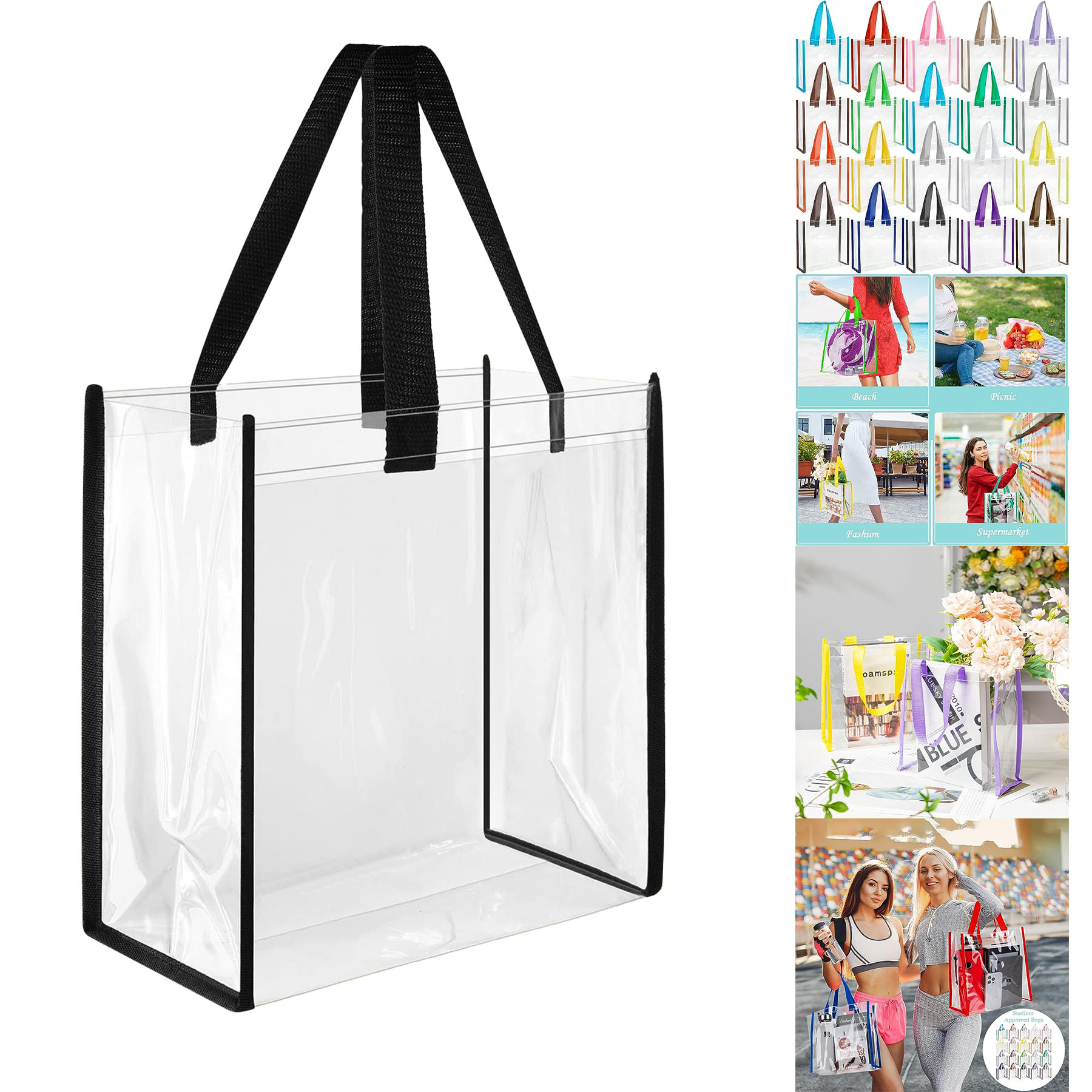 Plastic Clear Tote Bags 2