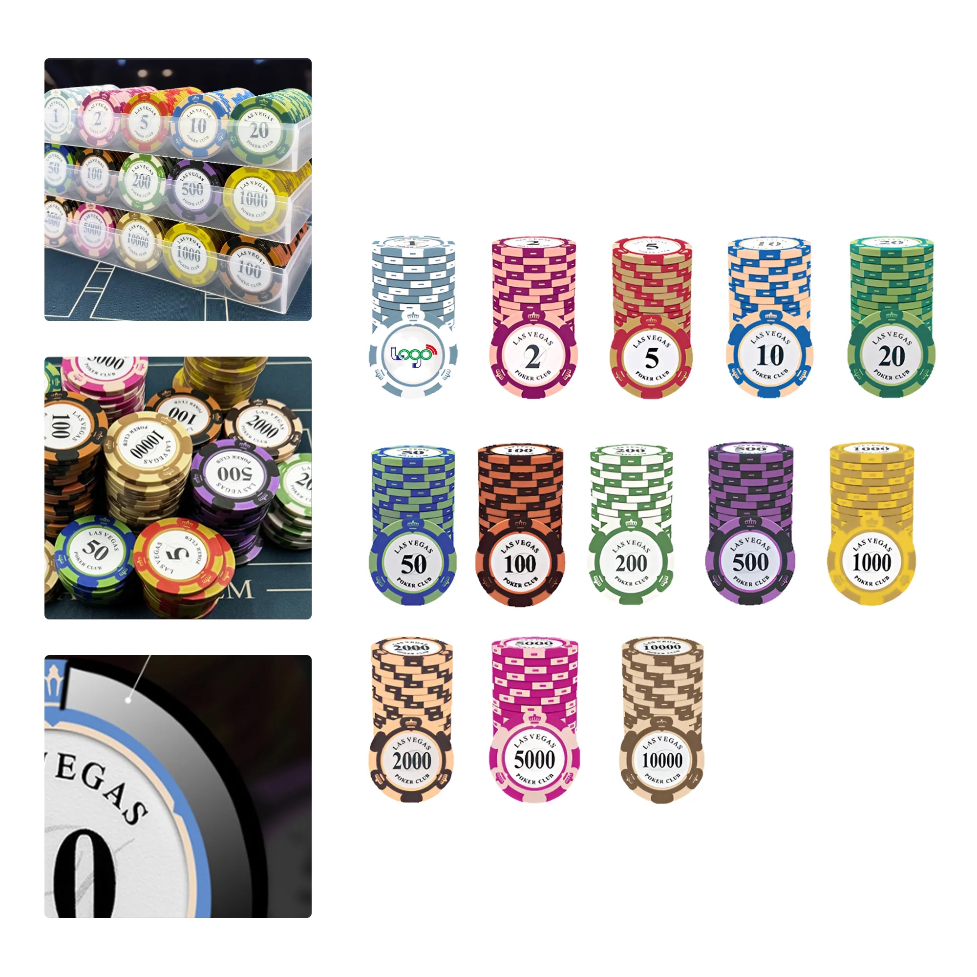 MOQ50 Clay Poker Chips 2