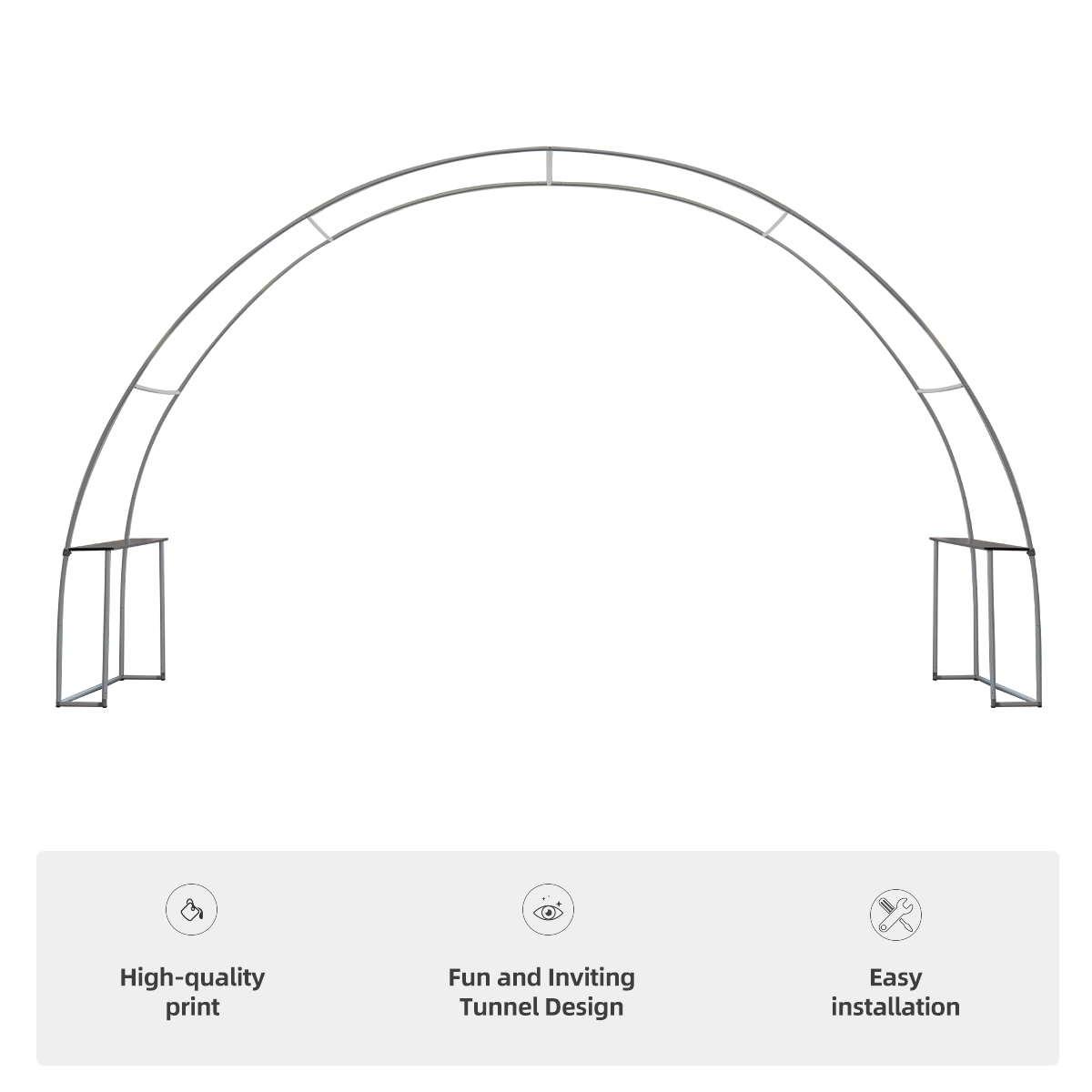 232" x 135" x 40" Arch Display - Full Kit 2