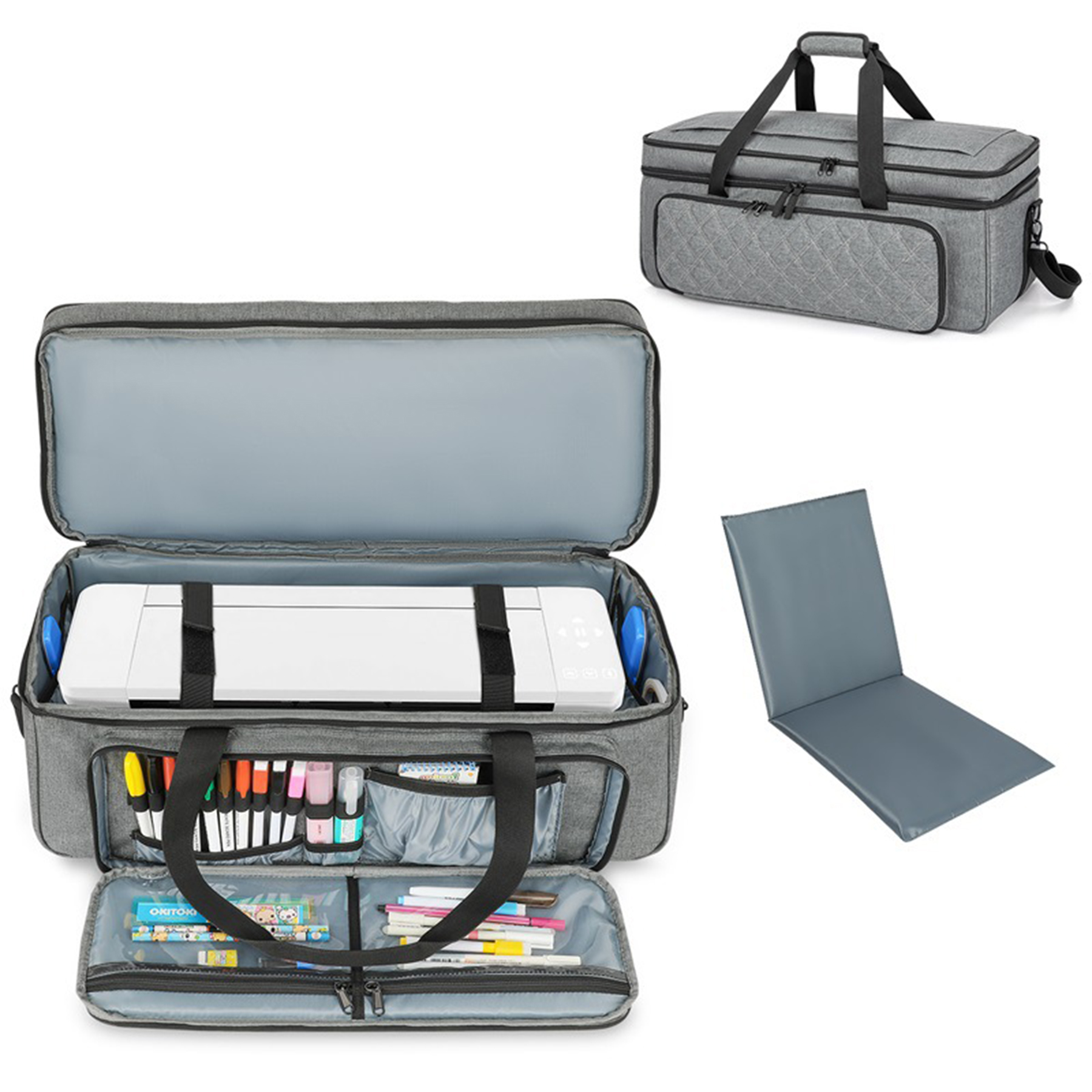 Multifunctional portable printer storage bag 7