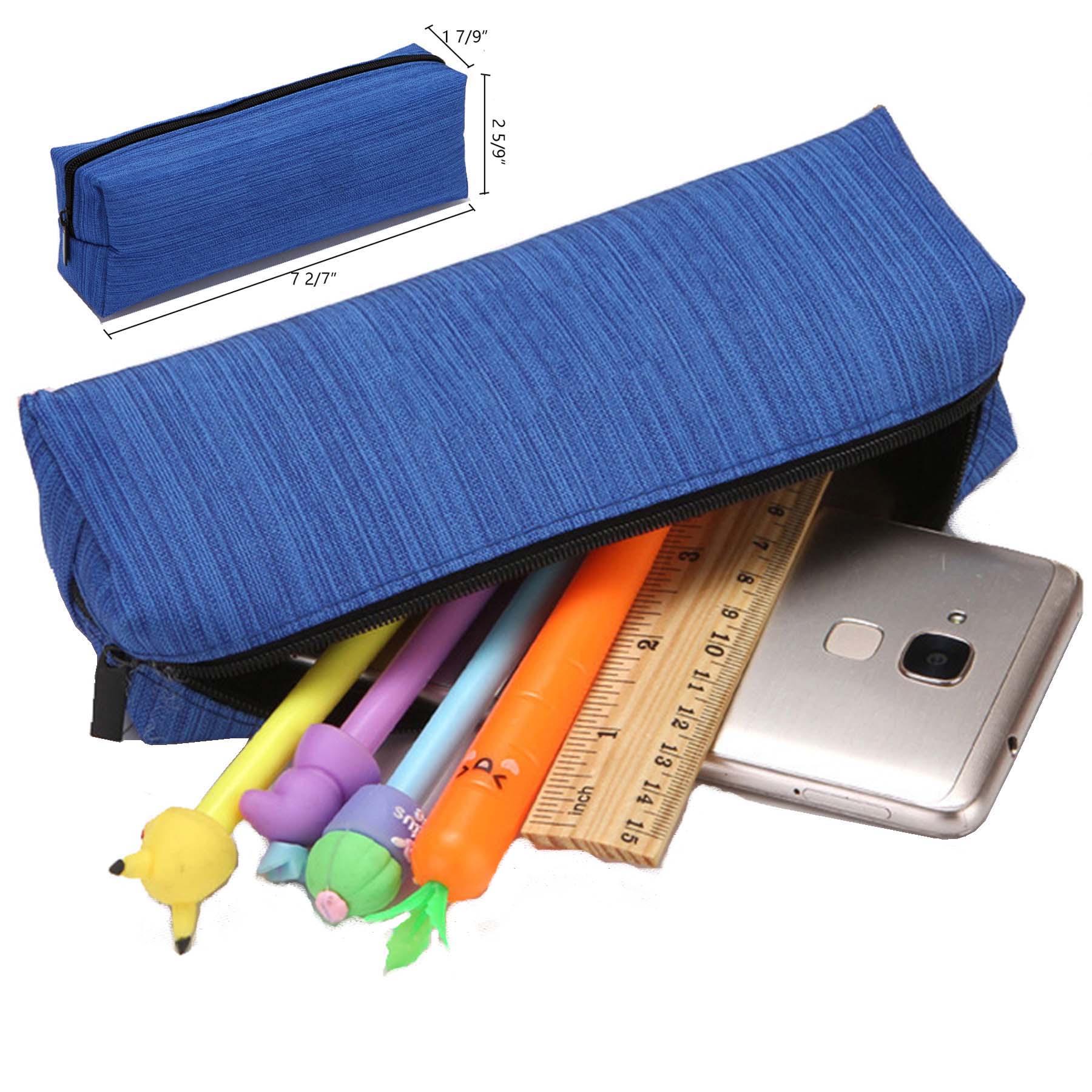 600D Striped Square Pencil Bag, Pen bag, 2