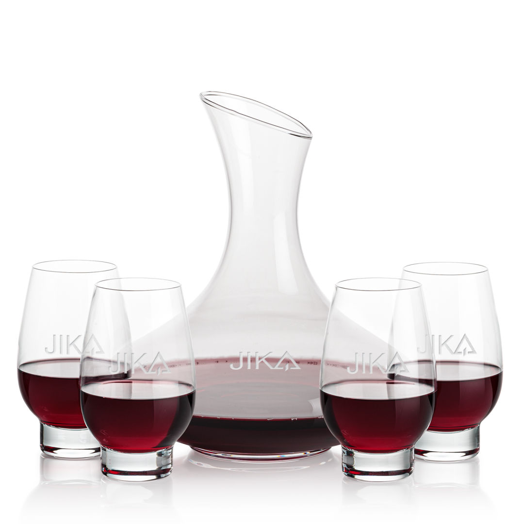 Innisfil Carafe & Glenarden Stemless Wine 1