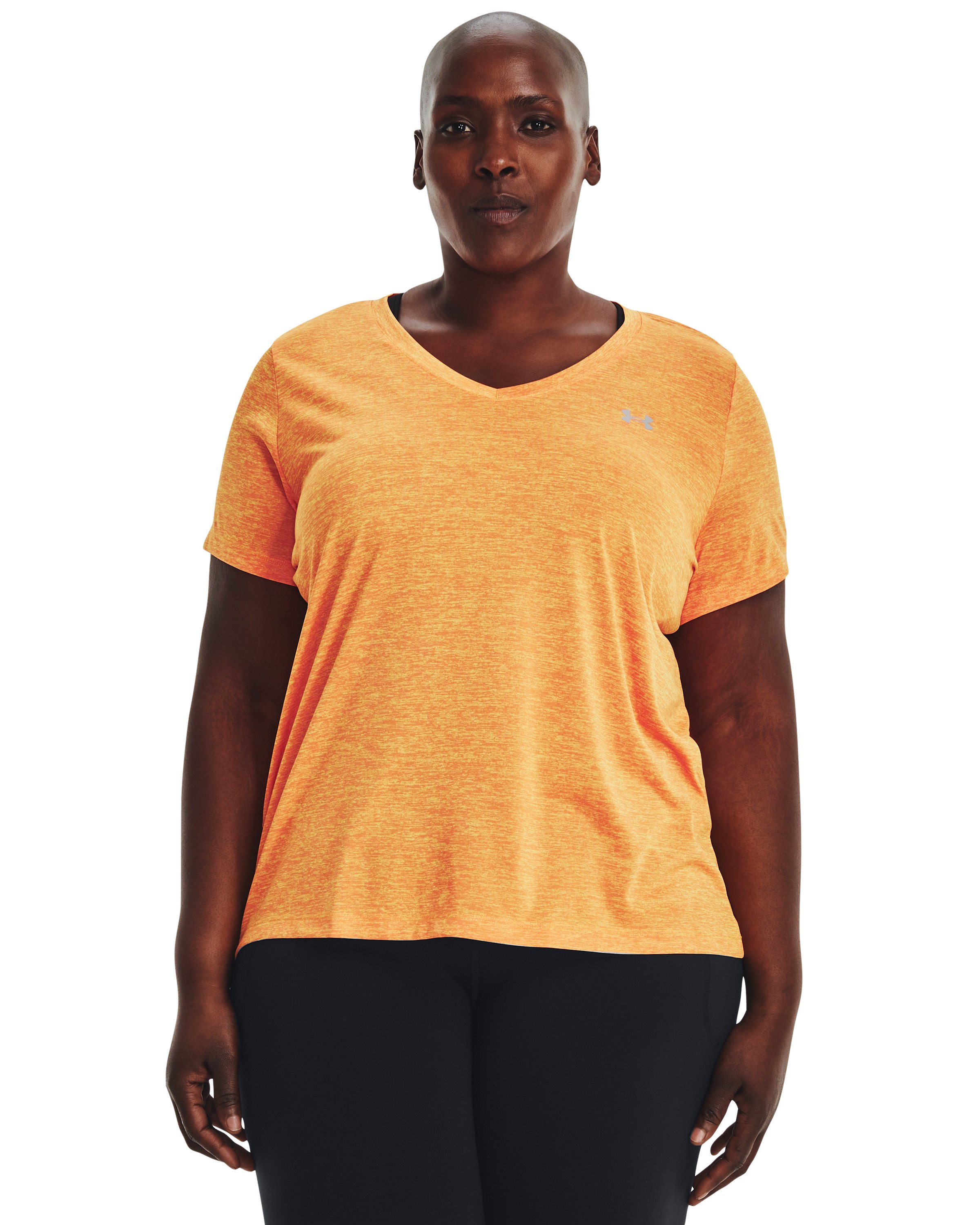 UA Tech Twist Women's V-Neck Short Sleeve 8