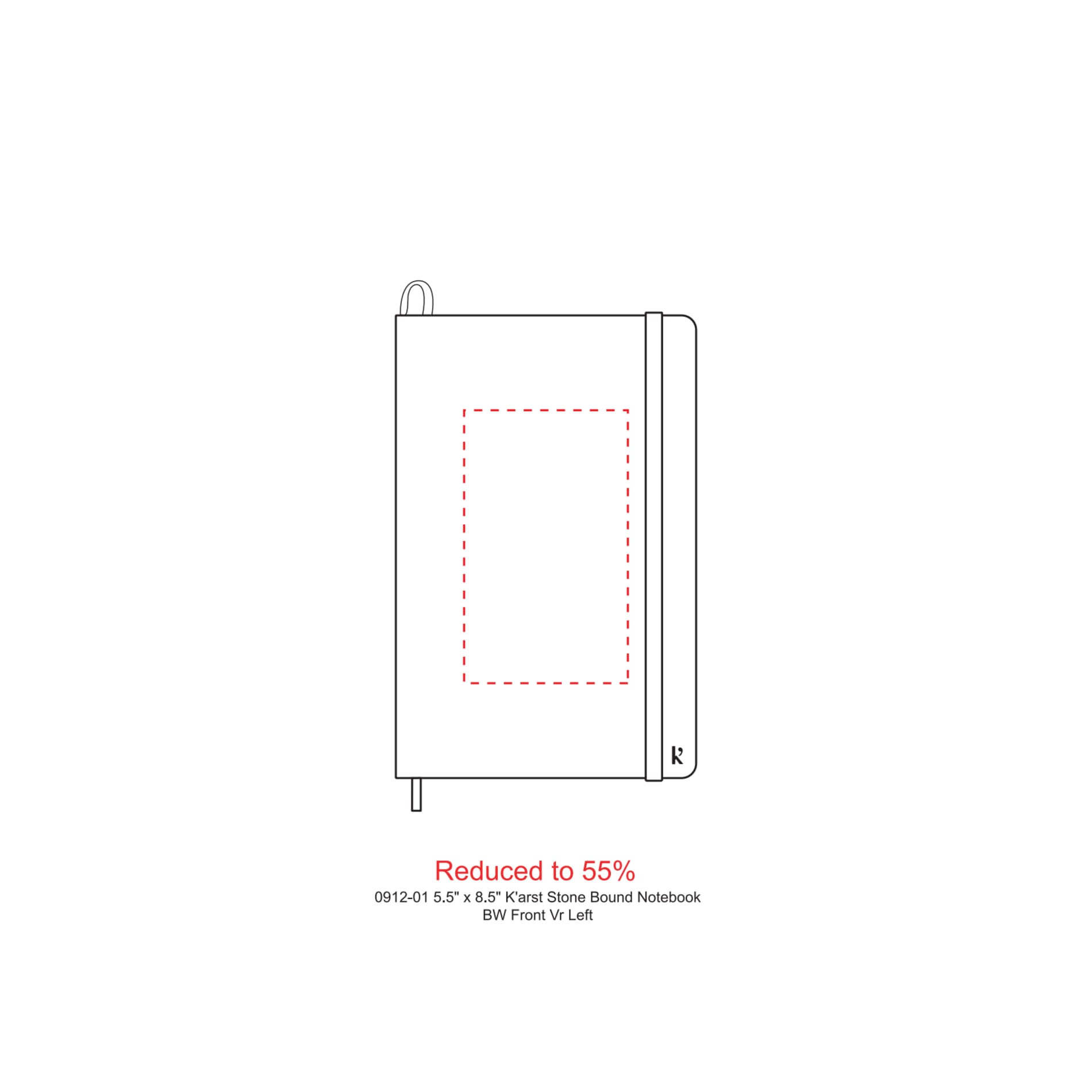 Karst 5.5" x 8.5" Stone Bound Notebook 204