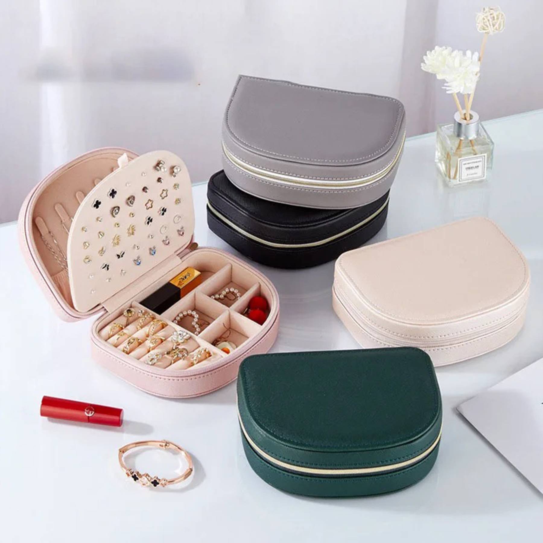 PU Leather Travel Jewellery Box for Women 3