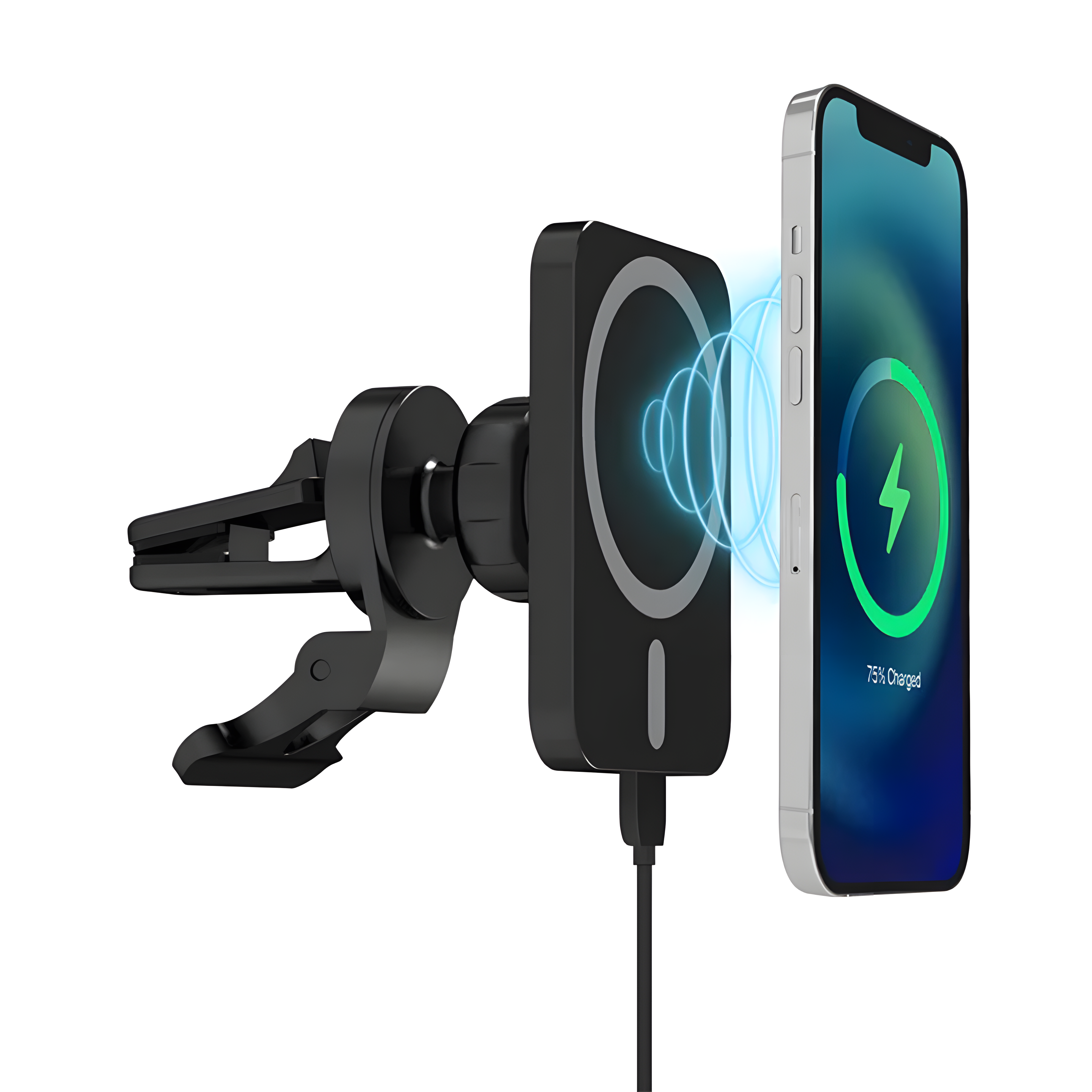 Wireless Magnetic Car Mount Charger Qi 15W 8