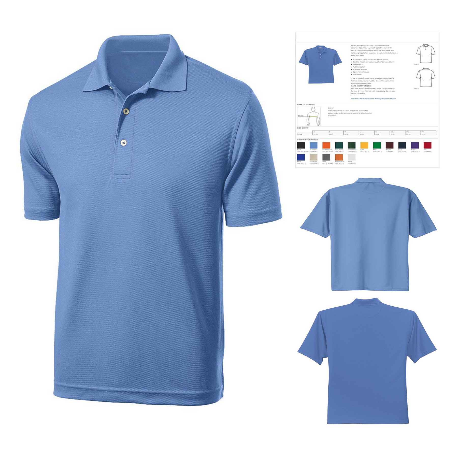 Men's Mesh Polo Shirt 3