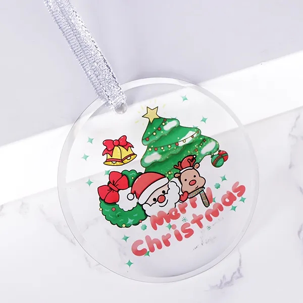 Round Shaped Glass Ornament -3"/3.15"/3.5" 3