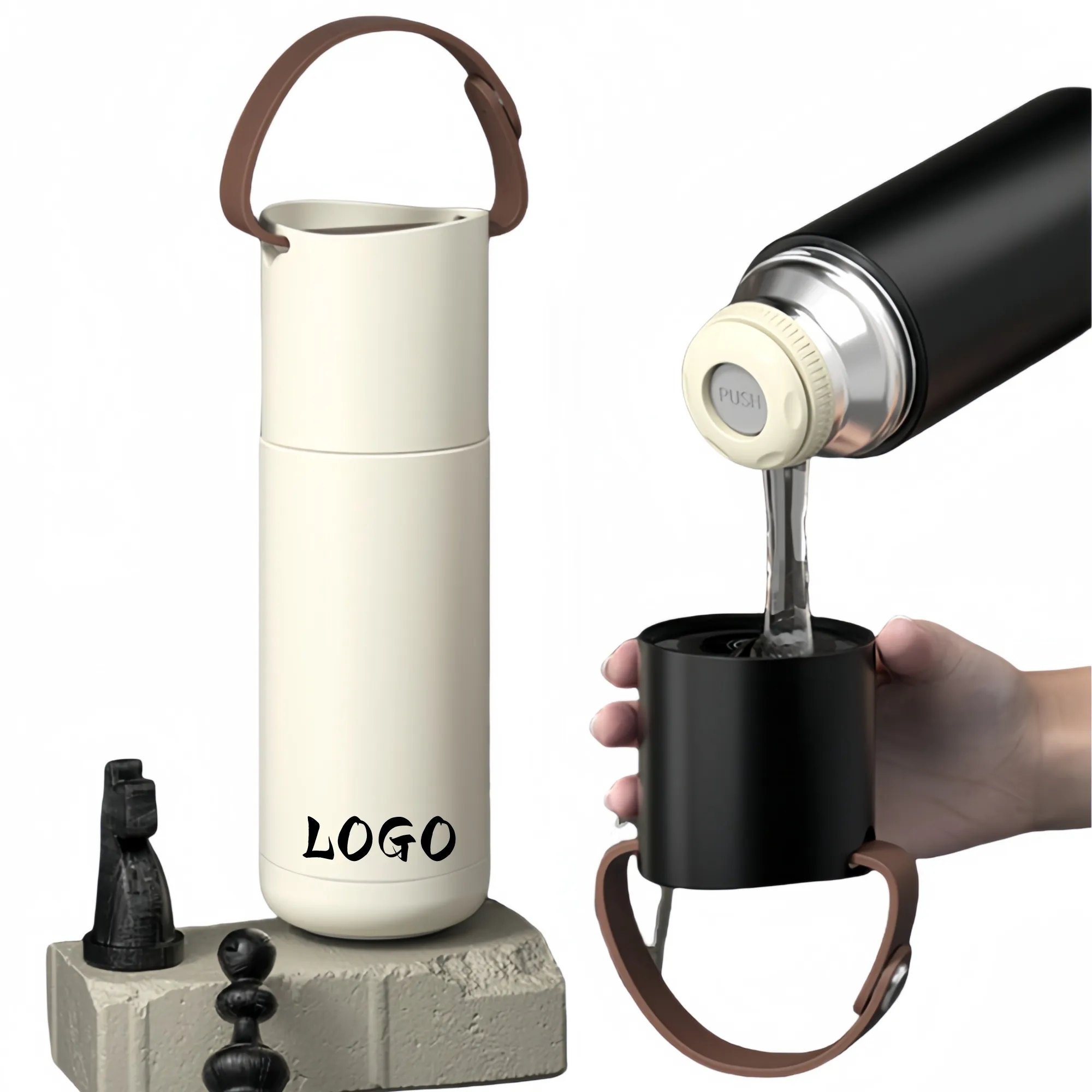 MOQ20 12OZ Multifunctional Stylish Thermos 4