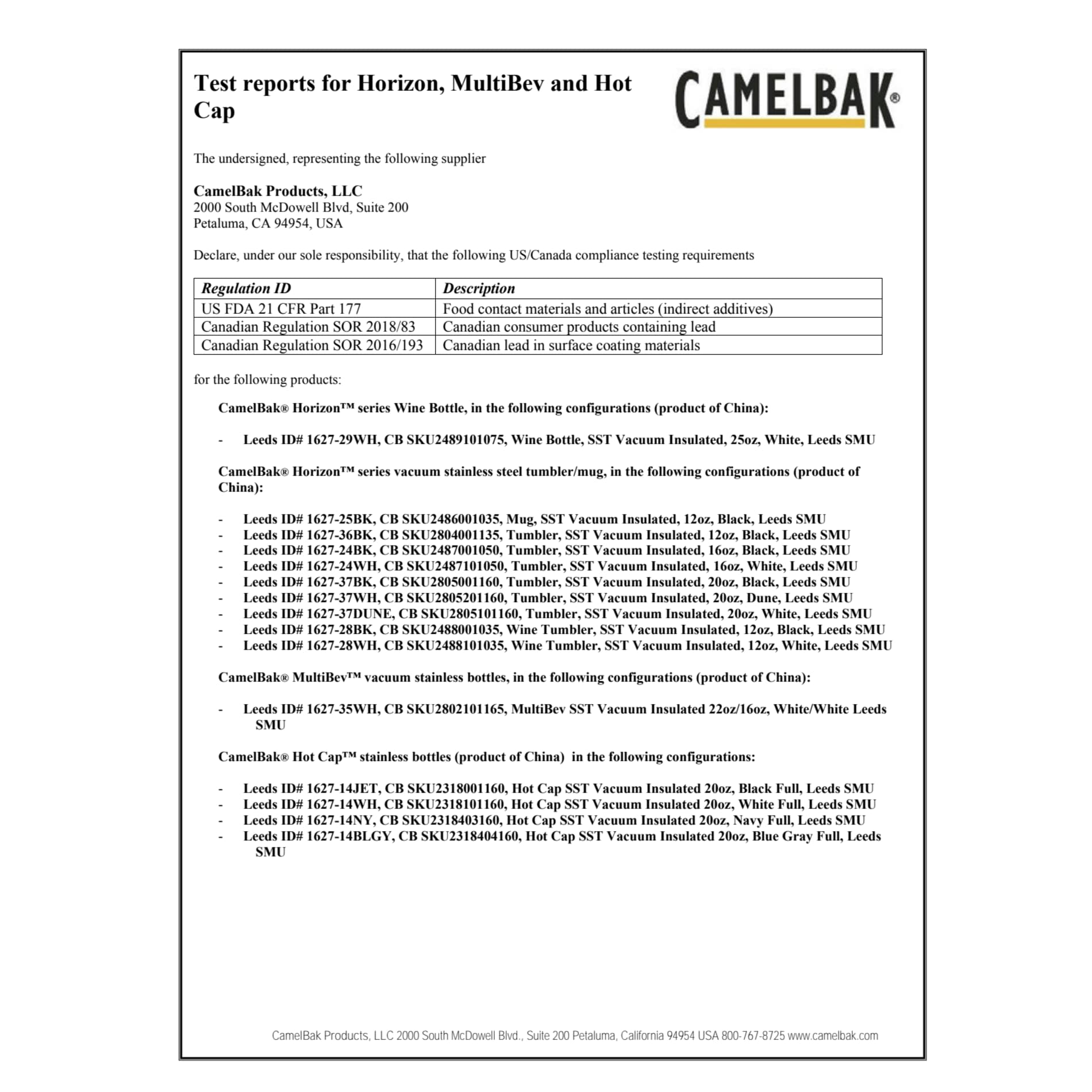 CamelBak Wine Tumbler 12oz 53