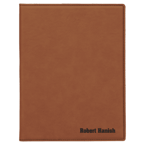 Laserable Leatherette Small Portfolio With Notepad 7
