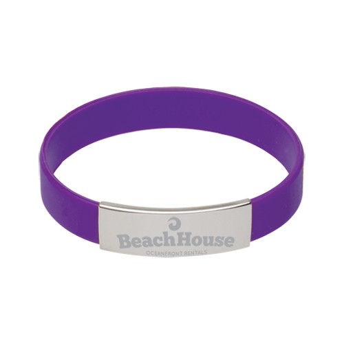 Silicone Bracelet w/Metal Accent 5