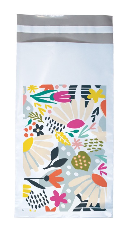 Vibrant Floral Predesigned Poly Mailer (6.75" x 12") 3
