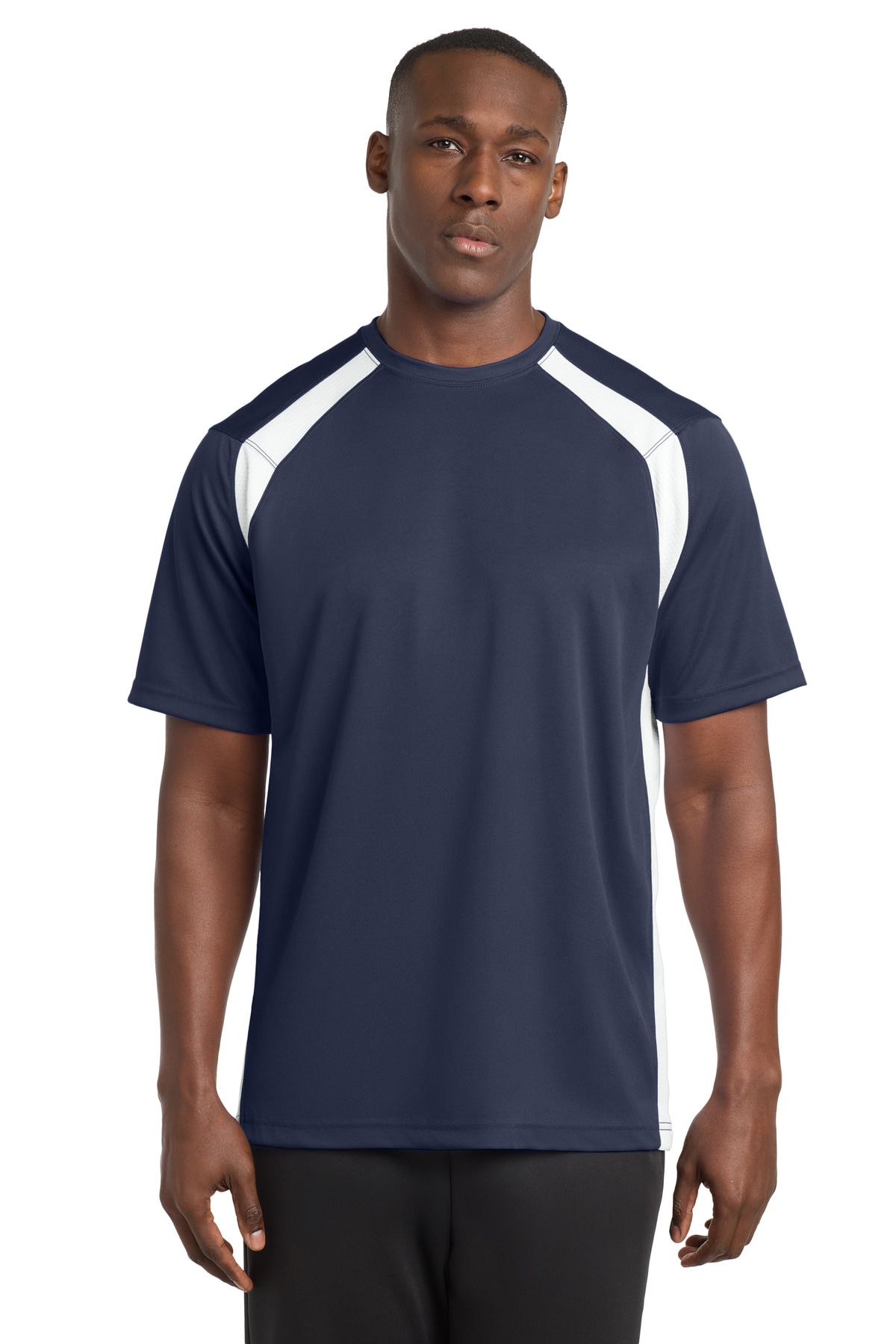 Sport-Tek Dry Zone Colorblock Crew. T478 8