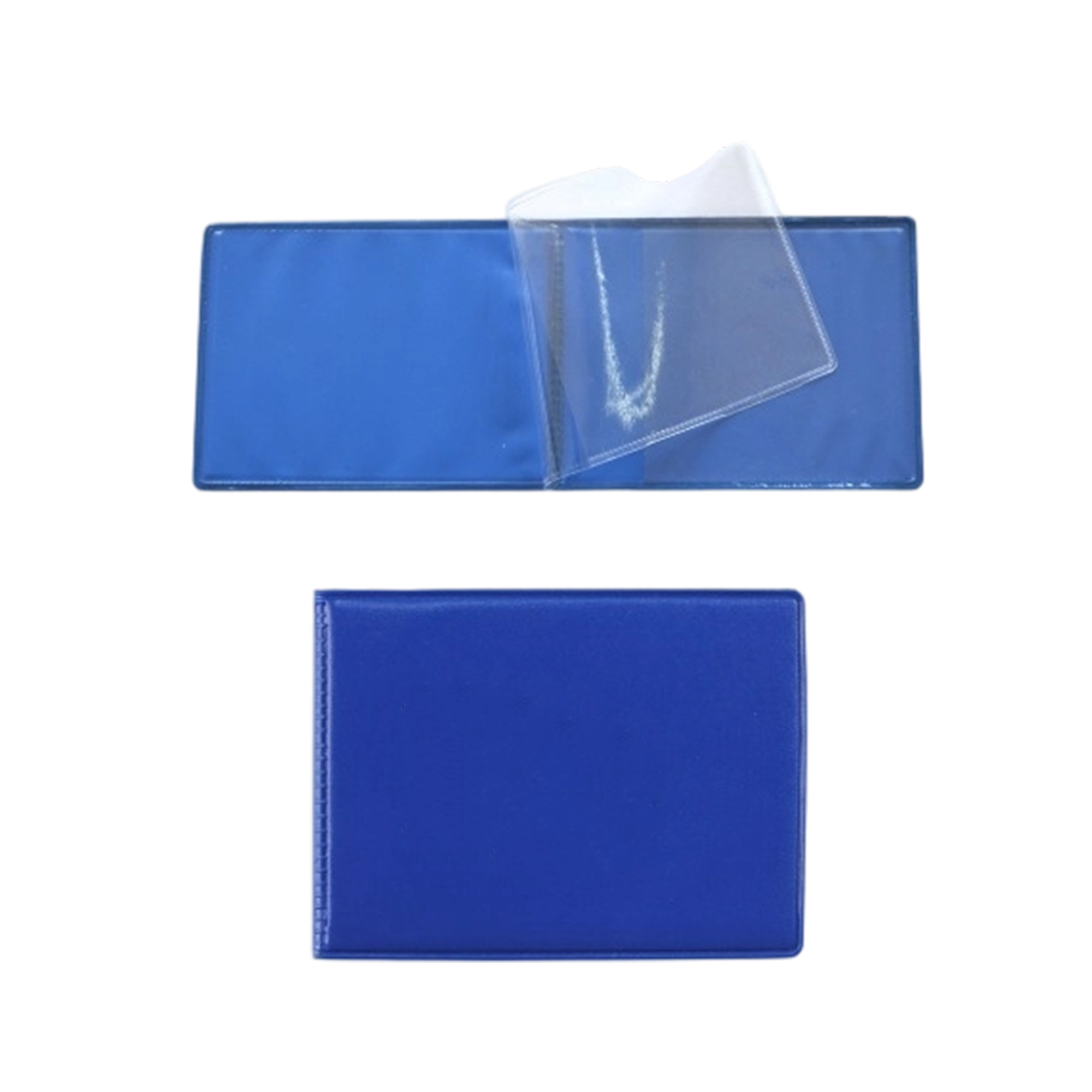 PVC Driver License Card Holder With Two Transparent Sleeves 4" x 3" 1