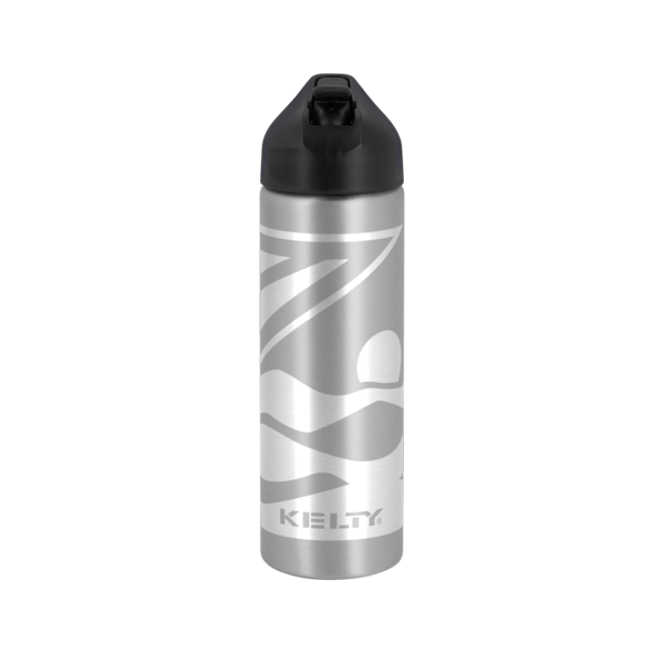 EasyFlow Recycled Aluminum Bottle w Straw Lid, custom water bottle with logo imprint 118