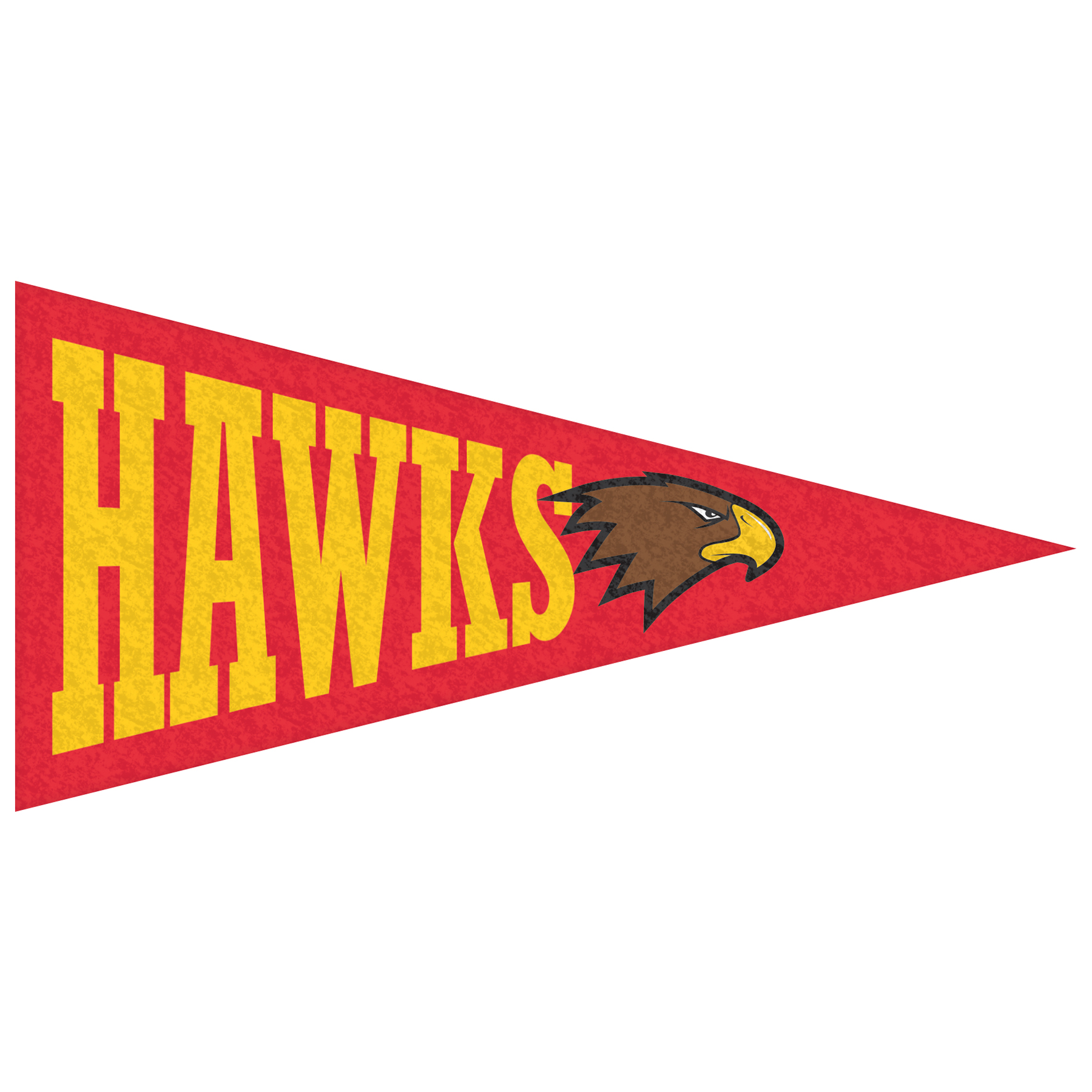 2.25" x 4.5" Custom Printed Mini Magnetic Felt Pennant 8