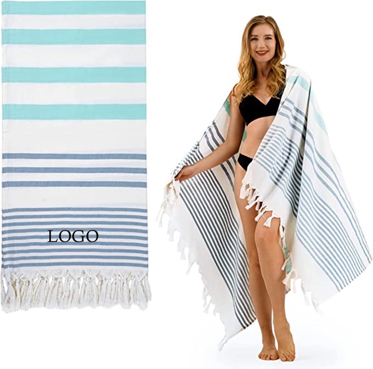 100% Cotton Beach Towels with Fringed 2