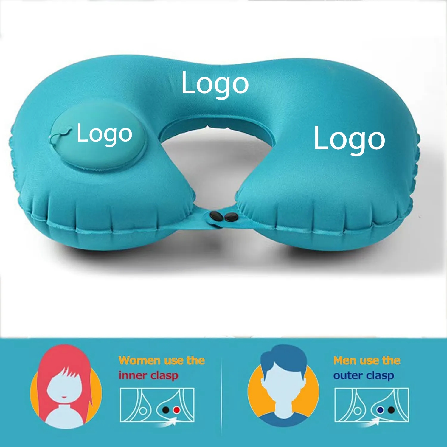 Portable Inflatable Neck Pillow U-Shaped 7