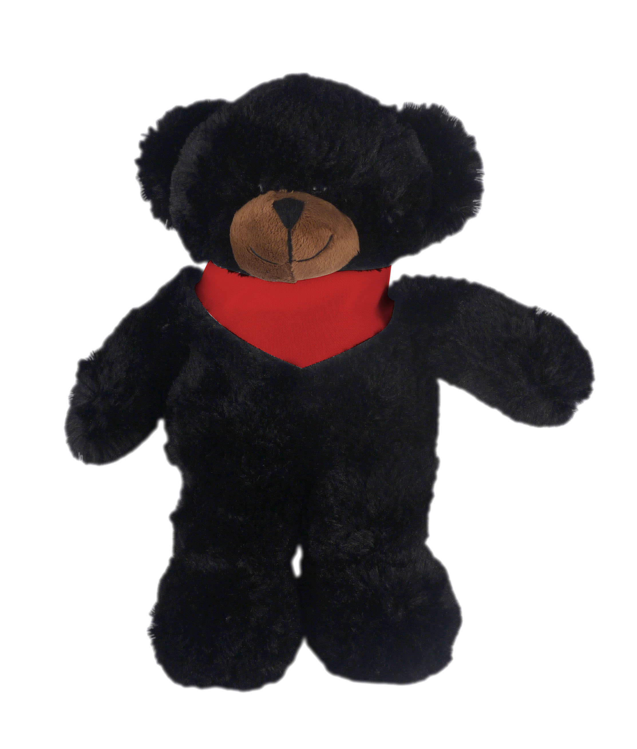 Soft Plush Stuffed Black Bear with Bandana 3