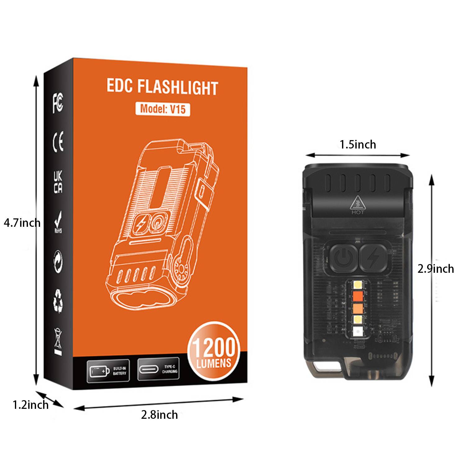 12W Rechargeable LED Flashlight – Adjustable & Aluminum Body 6