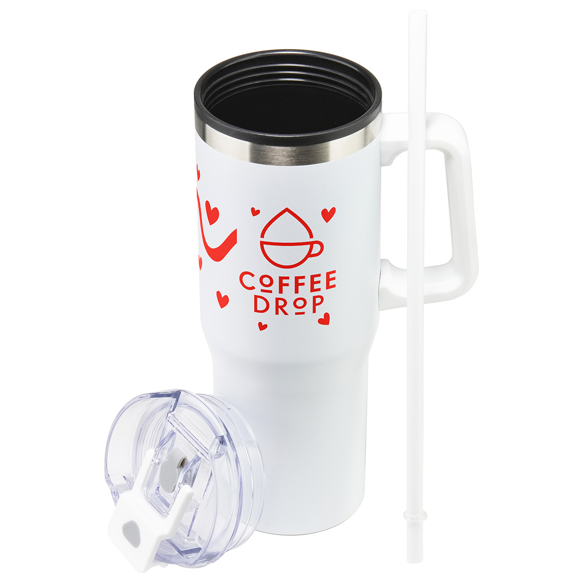 Oceanic 30 oz Stainless Steel/Polypropylene Mug with Color-Matching Handle 28