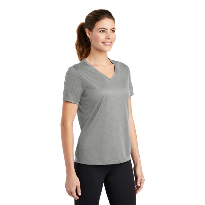 Sport-Tek Women's PosiCharge RacerMesh V-Neck Tee. 62