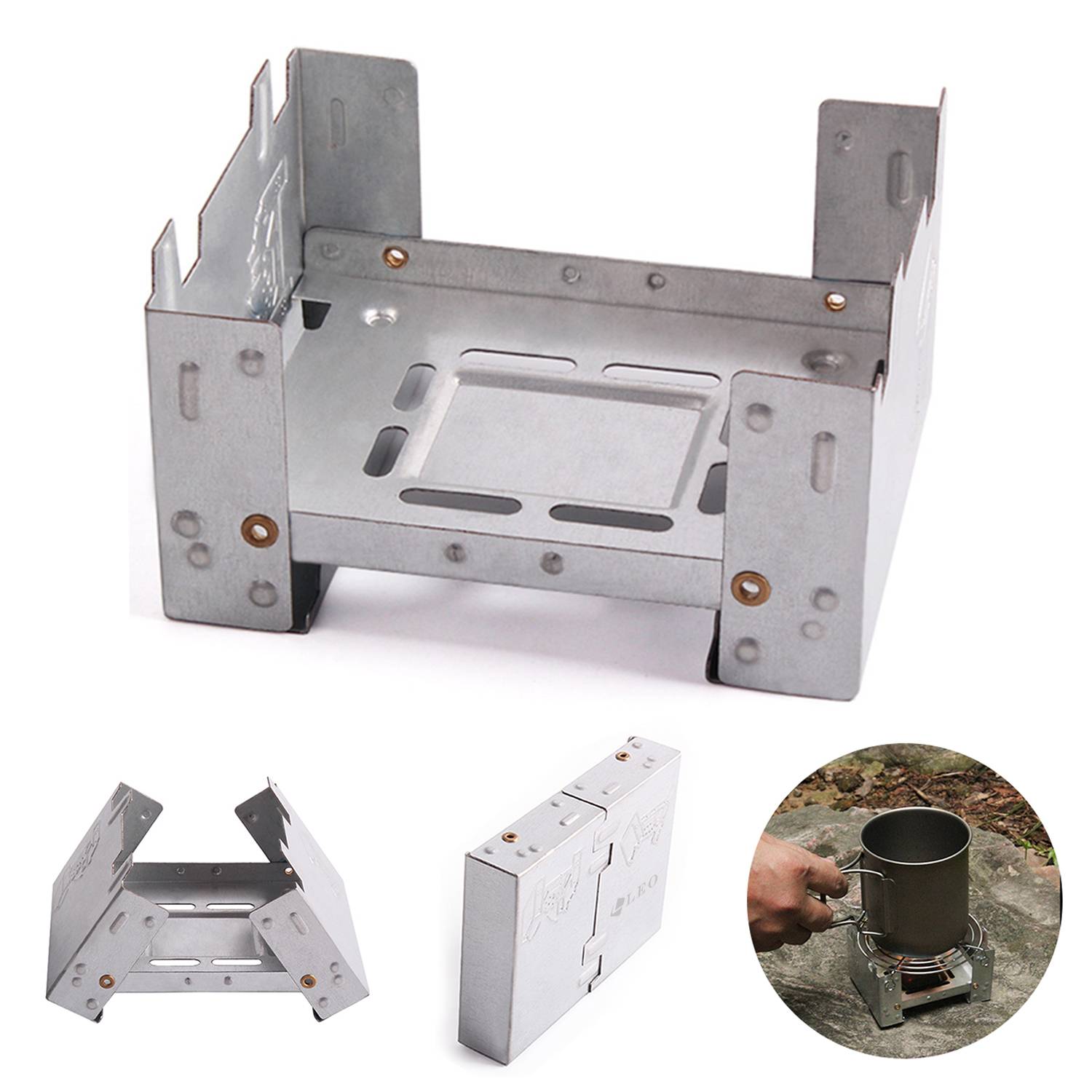 Camping portable solid alcohol stove