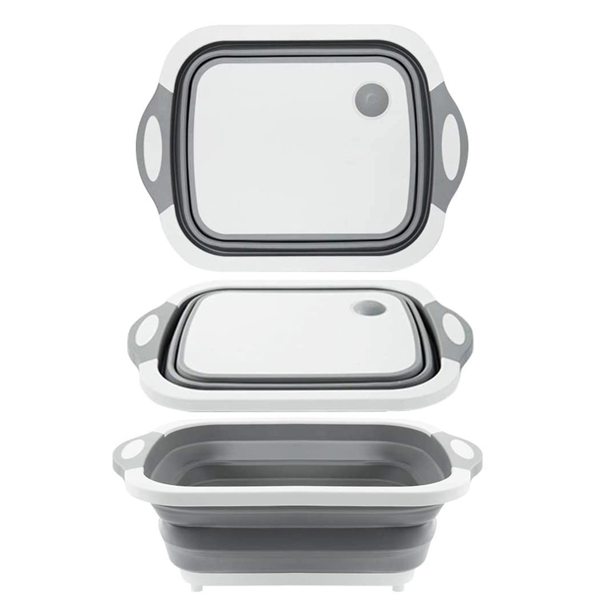 Collapsible Cutting Board with Colander 4
