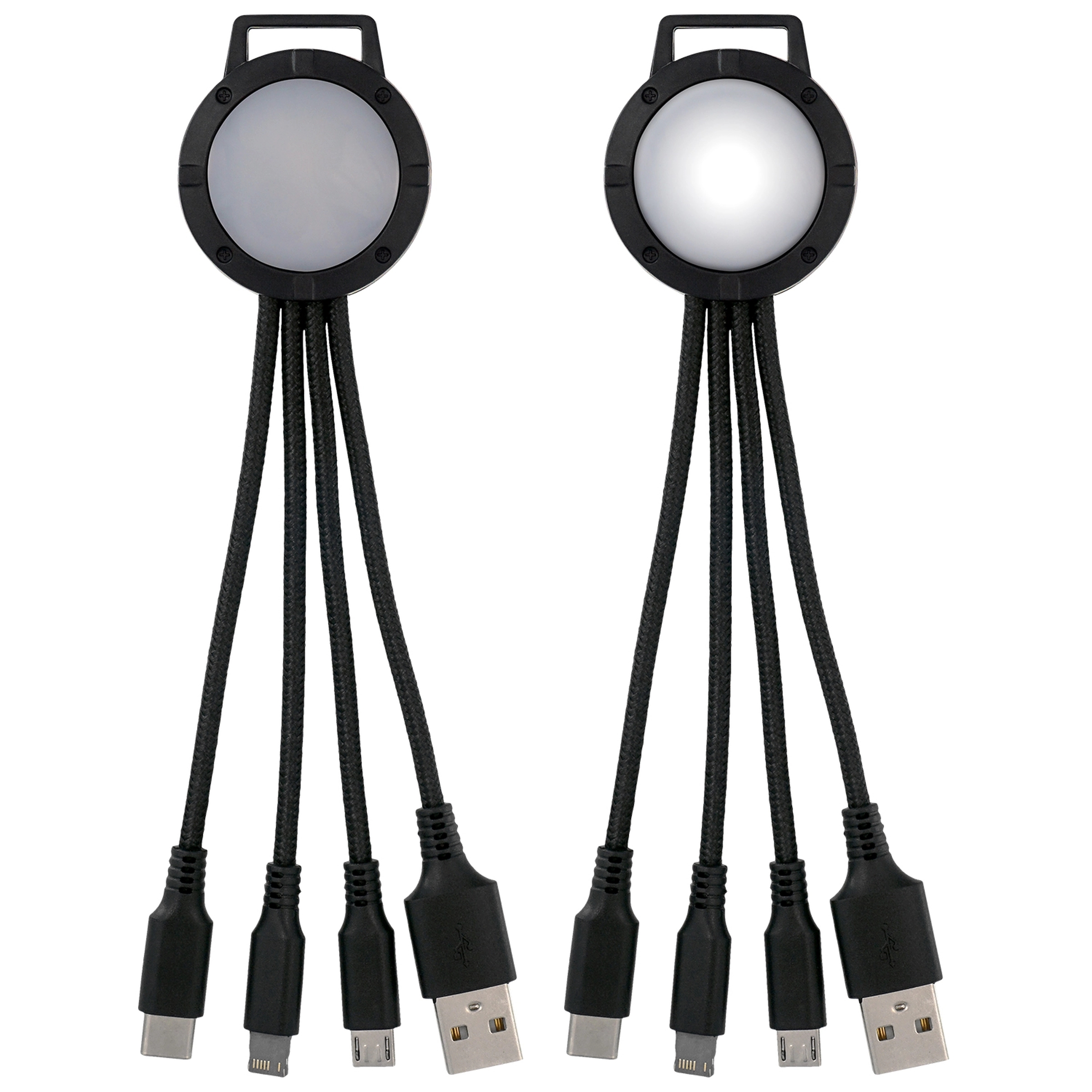 LIGHT UP TWO TONE 3-IN-1 CHARGING CABLE 4