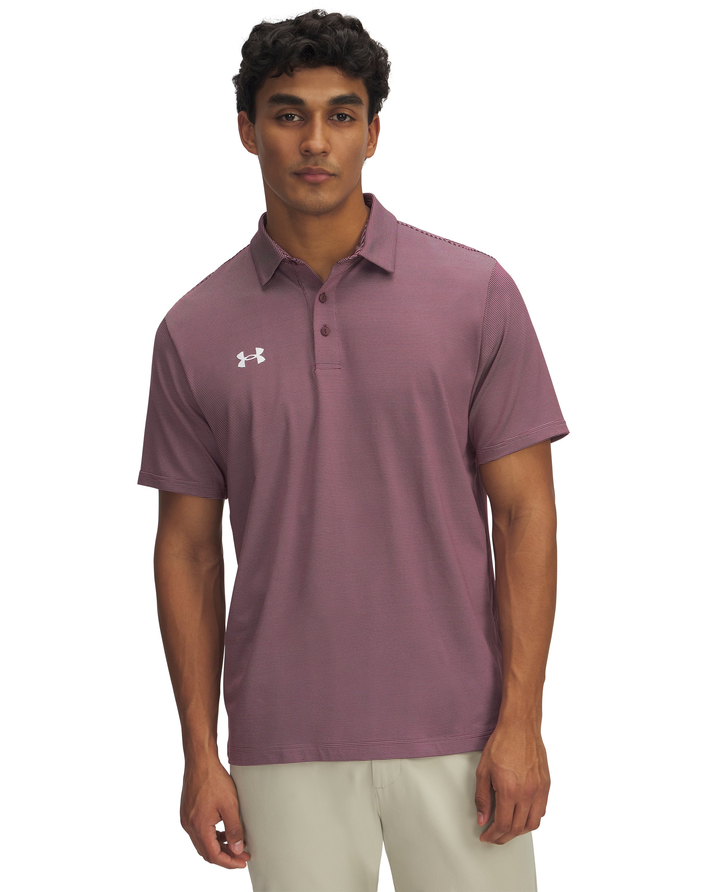 UA Playoff Team Stripe Men's Polo 8
