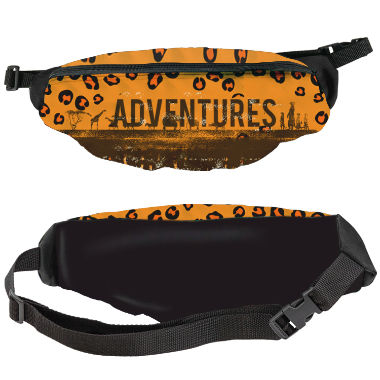 Wide Full Color Front Only Fanny Pack 12