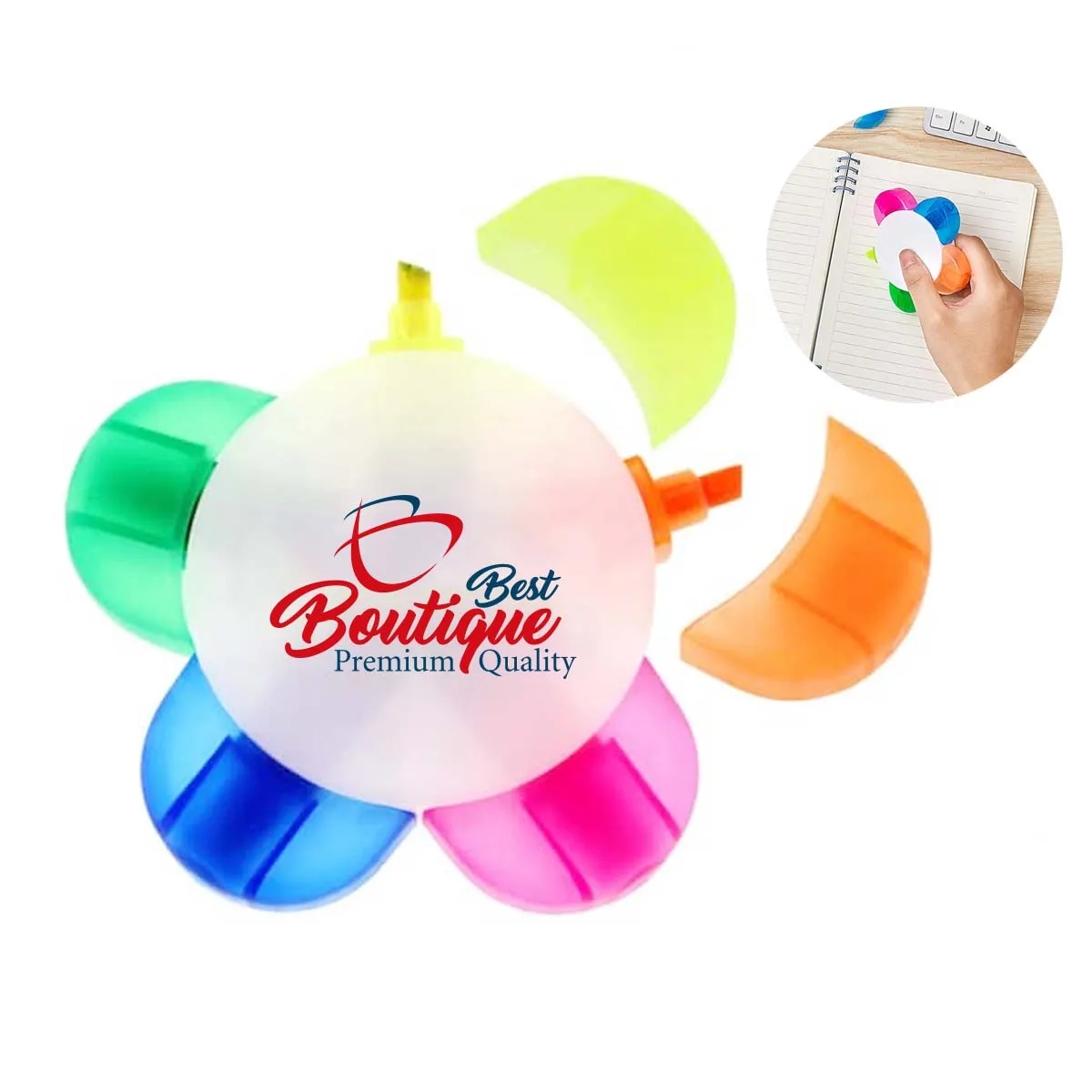 5-In-1  Flower Shape Watercolor Highlighters 1