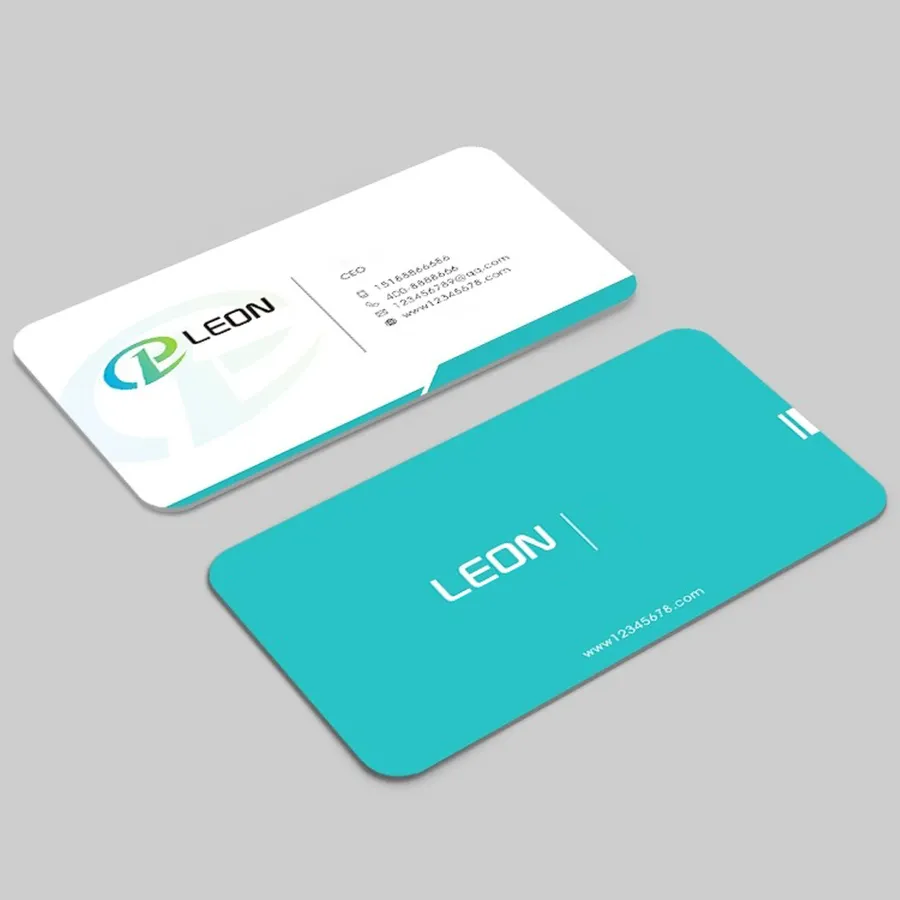 Rounded Rectangular Corner Business Card 6