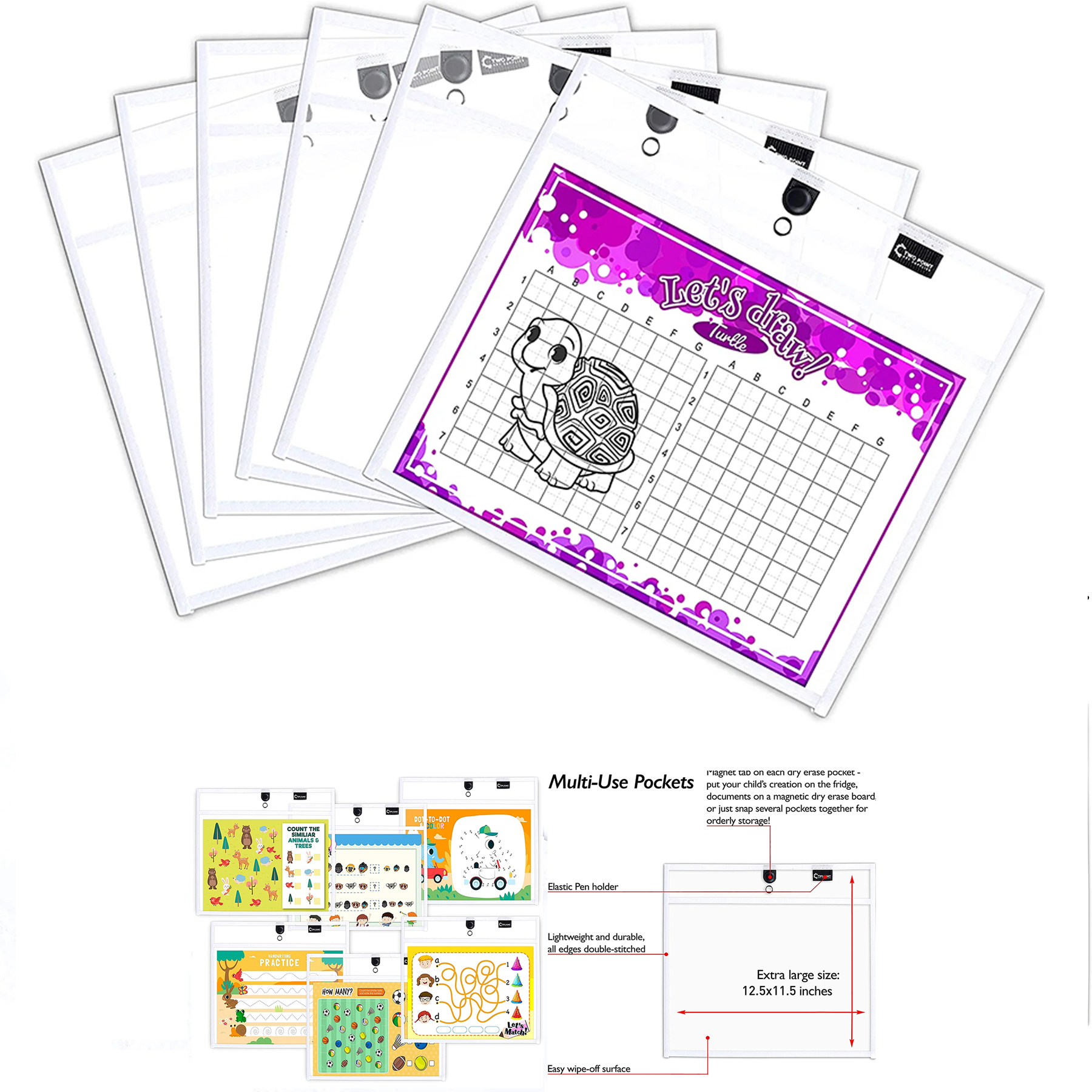 Magnetic Dry Erase Pocket Sleeve 2