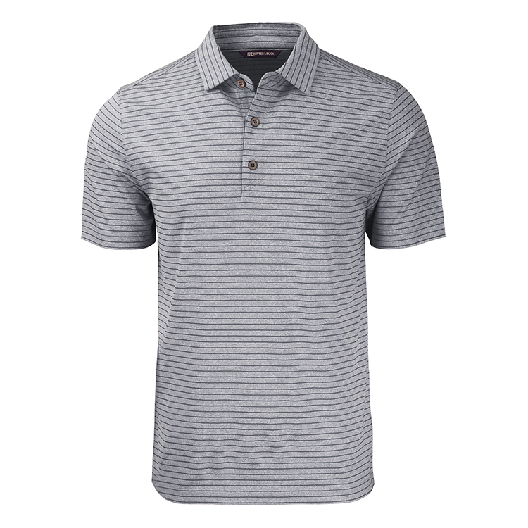 Cutter and Buck Forge Eco Heather Stripe Recycled Polo 4