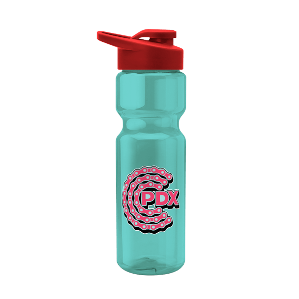 Blazer 28oz Transparent Bike Bottle w/Drink-thru Lid 1061