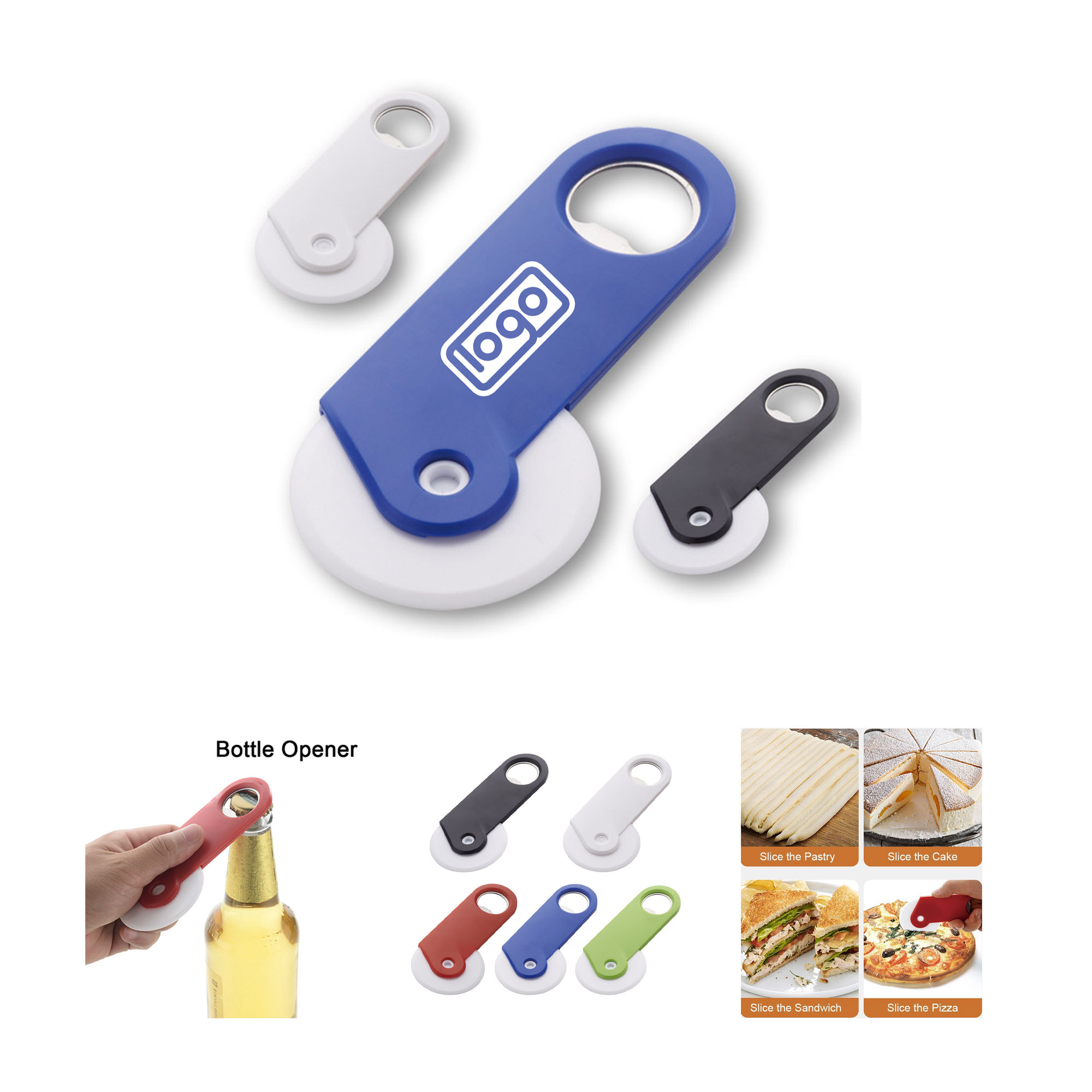 MOQ 50 pcs Personalized Pizza Cutter 2