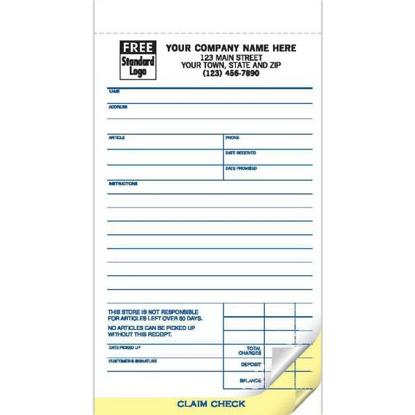 Jewelry Repair Orders Forms with Polybag 2