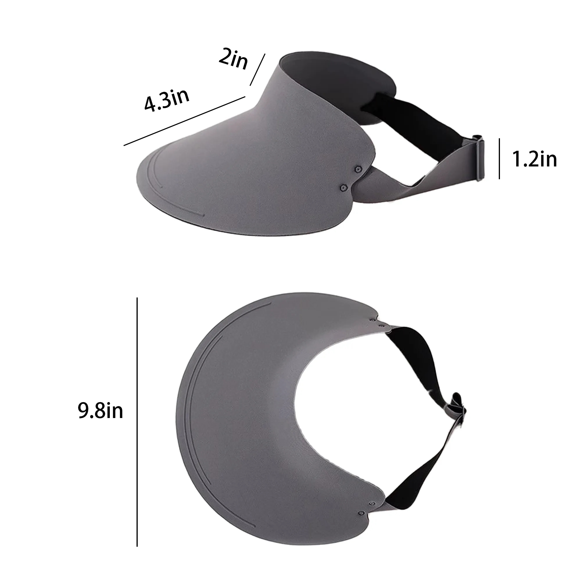 Breathable Wide Brim Visor Sun Hat 2