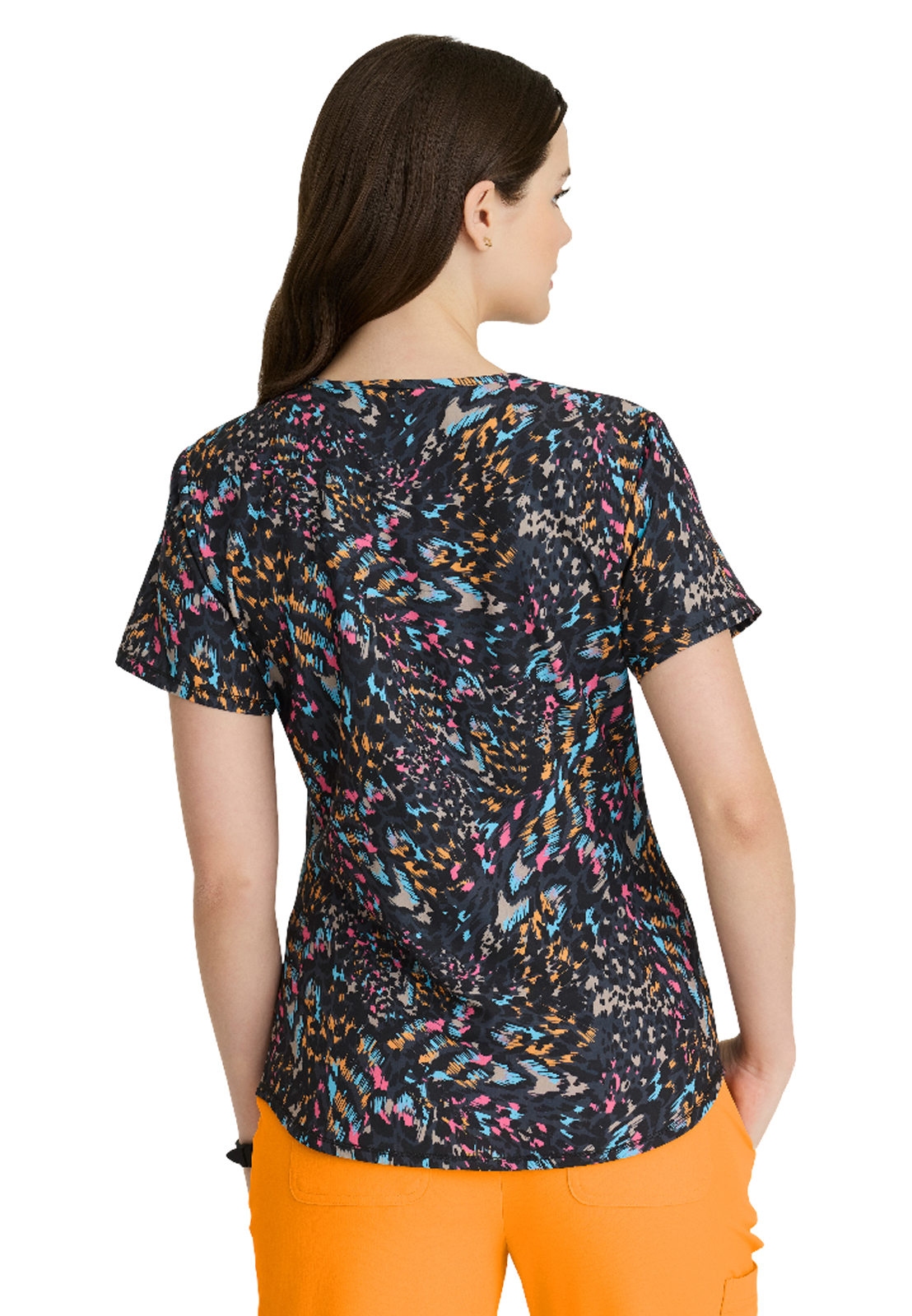 Skechers - Women's Three-Pocket V-Neck Reliance Print Scrub Top 5