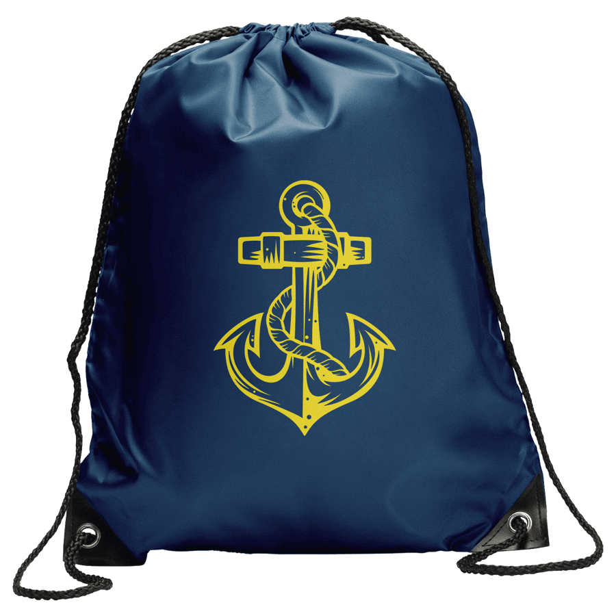 Polyester Drawstring Bag w/ Custom Logo 14
