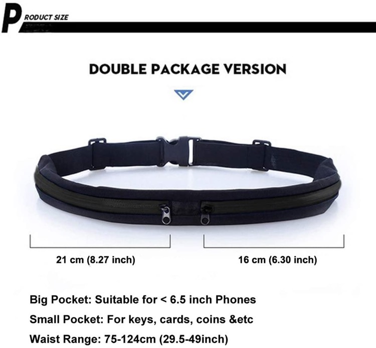 Fitness running mobile phone mini belt bag 4