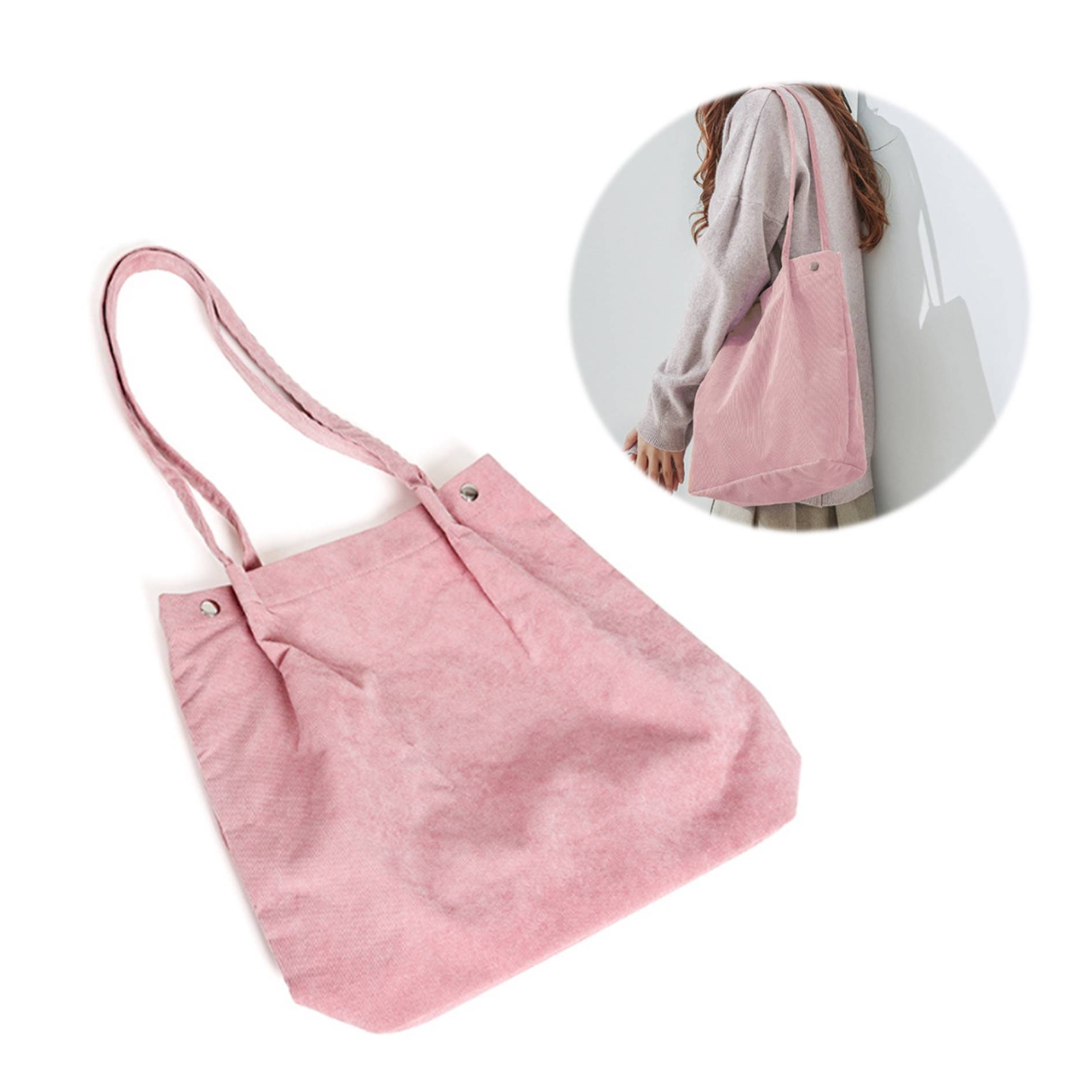 Women's Corduroy Tote Bag 4